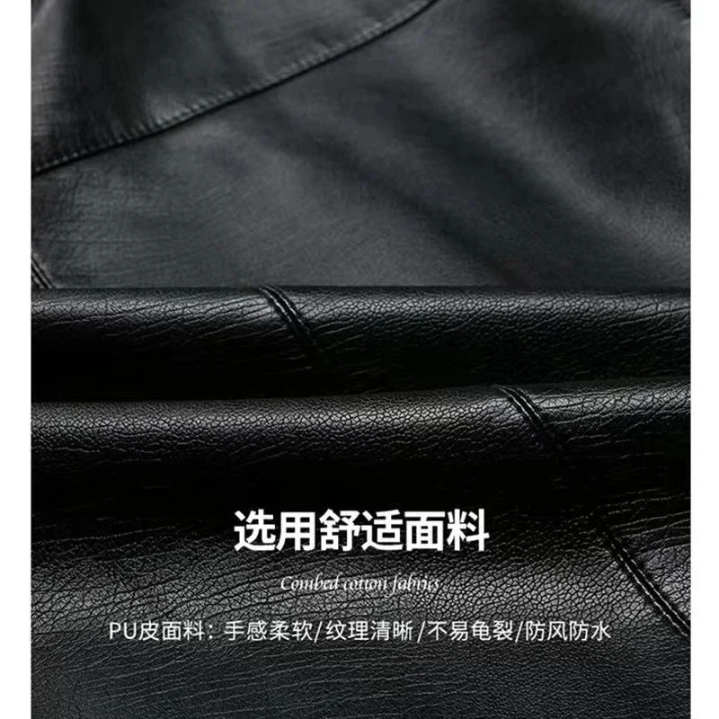 Men's Leather Jacket Brand Slim Fit Motorcycle Leather Jackets Men Men Coat Men Casual Biker Zipper Jackets Male New