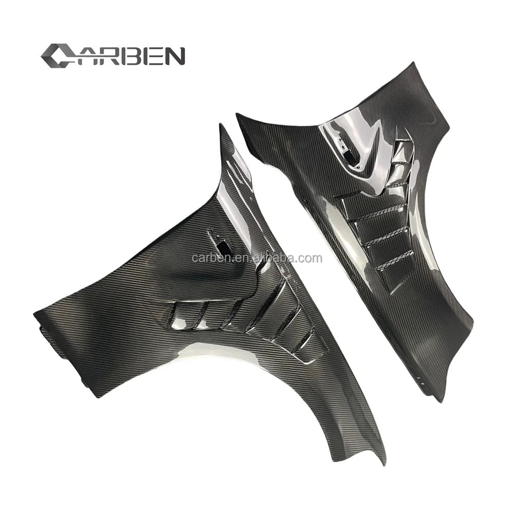 

Новые передние крылья MP Style Dry Carbon Fiber Carbon Black для BMW M2 F87 M2C, высокое качество, 100% протестированное обновление на болтах