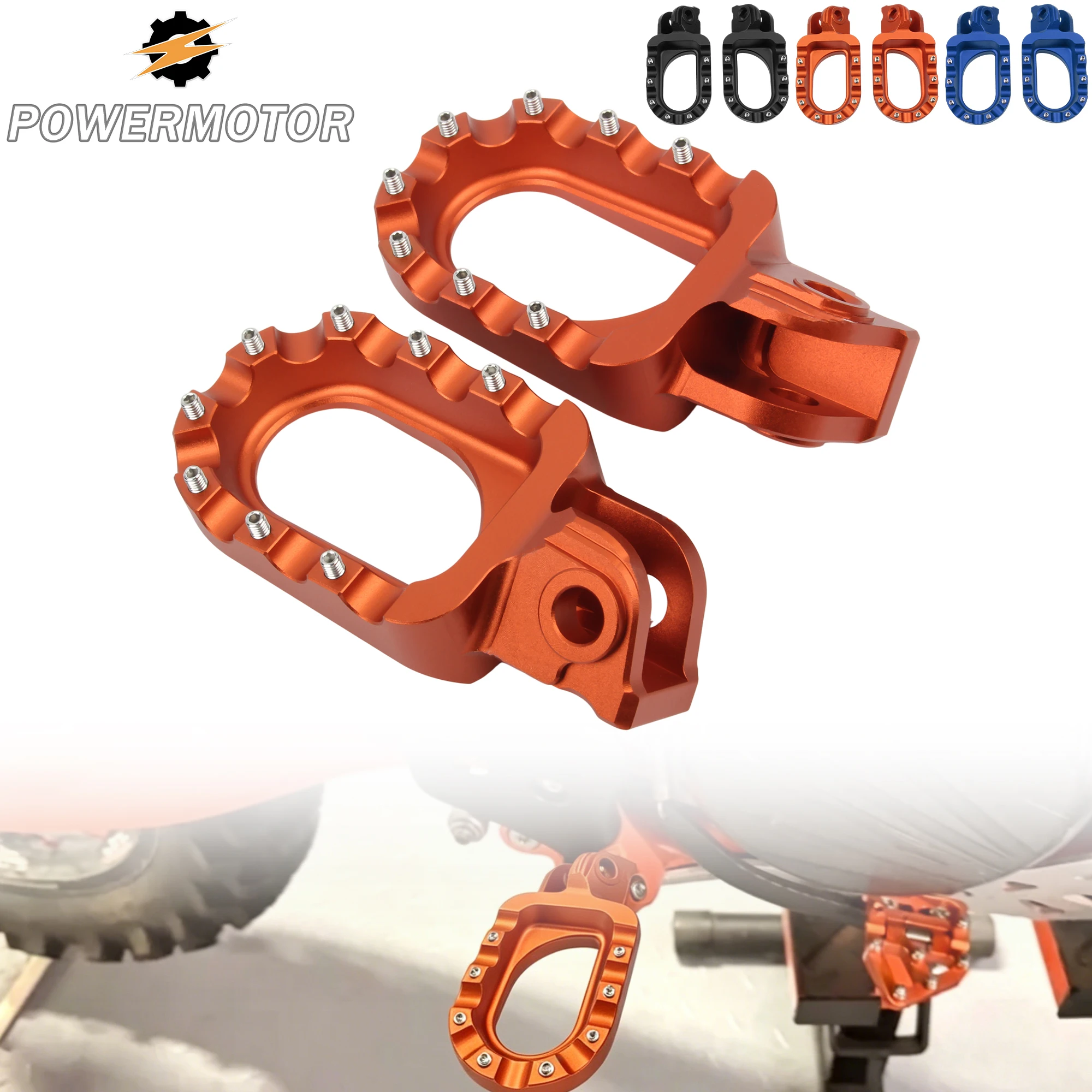 

For KTM DirtBike Motorcycle Foot Rests Footrest footpegs Pegs Pedals EXC SX XCF SXF XC XCW XCFW 68-450 SMC R 690 ADVENTURE 990