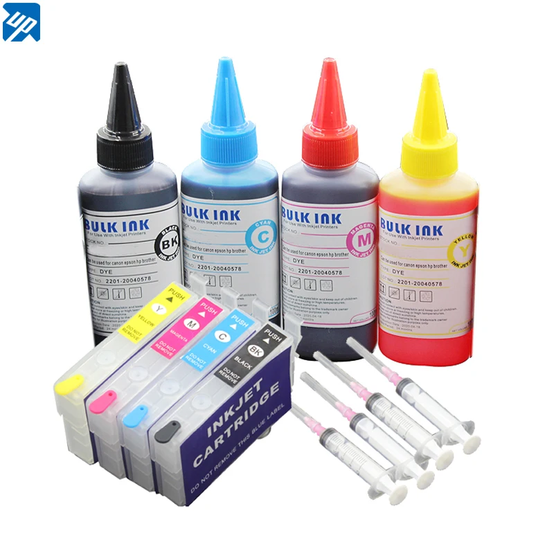 T0711 refillable ink cartridge for Epson SX200 SX210 SX215 SX218 SX400 SX415 SX515W DX4000 DX4400 DX8400 with 400ML refill Ink