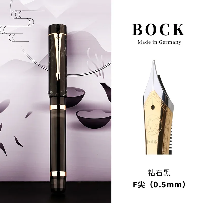 

Перьевая ручка Majohn M700 из смолы с позолоченным пером Bock F, для плавного письма, каллиграфии, деловых встреч, офиса, подарок для взрослых