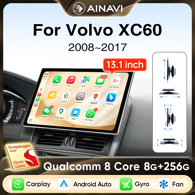 

Ainavi 13.1 Car Radio For Volvo XC60 2008 2009 2010 2011 2013 2014 2015 2017 Wireless Android Auto Carplay Car Multimedia 2 Din