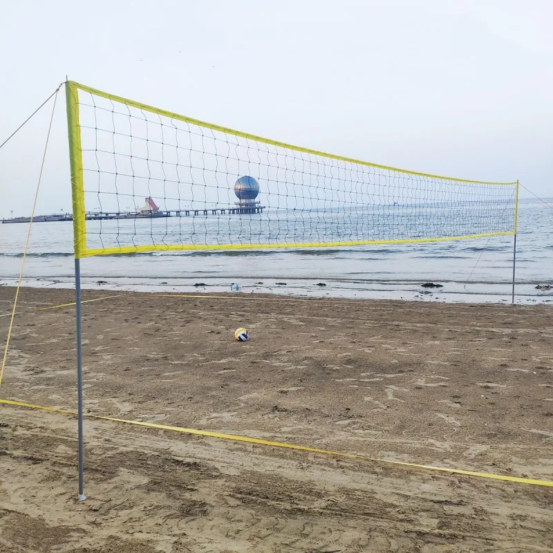 Outdoor beach volleyball net and ball sets Portable Volleyball badminton net set