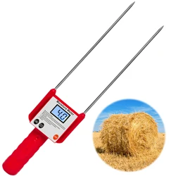 3-80% Portable Hay Moisture Meter for Cereal Straw,bran, Forage Grass, Leymus chinensis, Emperor Bamboo Grass, Testing Fibre