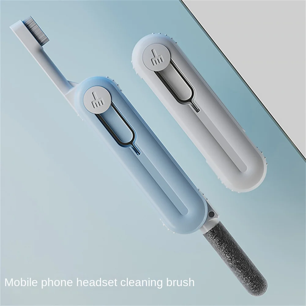 Cleaning Brush No Hair Fall Double Head 70mm   20mm   15mm Abs Stainless Steel Silicone Earphone Cleaning Pen Earphone Cleaning