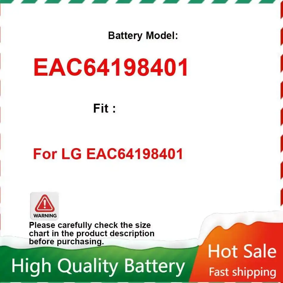 

3500mAh Replacement Battery for LG EAC64198401 Portable Batteries Warranty + Track Code