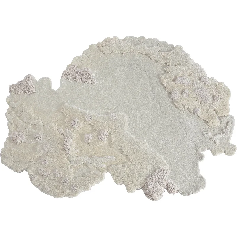 

New Chinese high-end irregular carpet | Living room special-shaped wool heavy industry high-end fixed bedroom bedside blanket