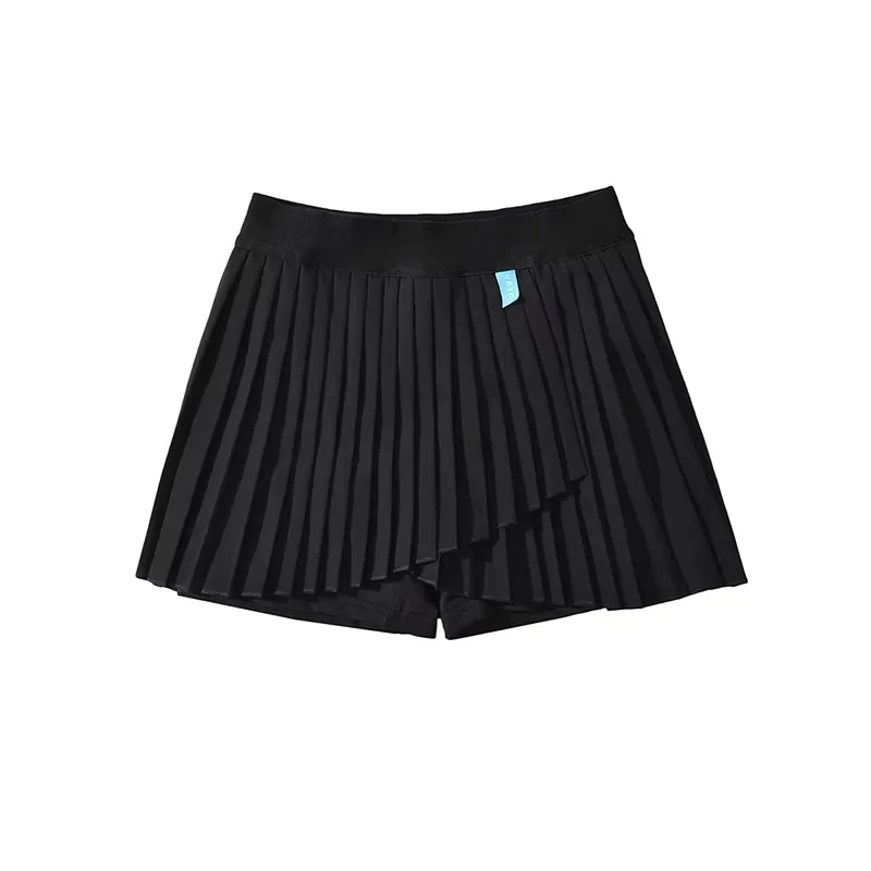 تنورة قصيرة مطوية عالية الخصر للنساء، تنورة تنس رياضية صيفية أنيقة مبطنة من الداخل مضادة للضوء، تنورة على شكل حرف A مصممة لتن...