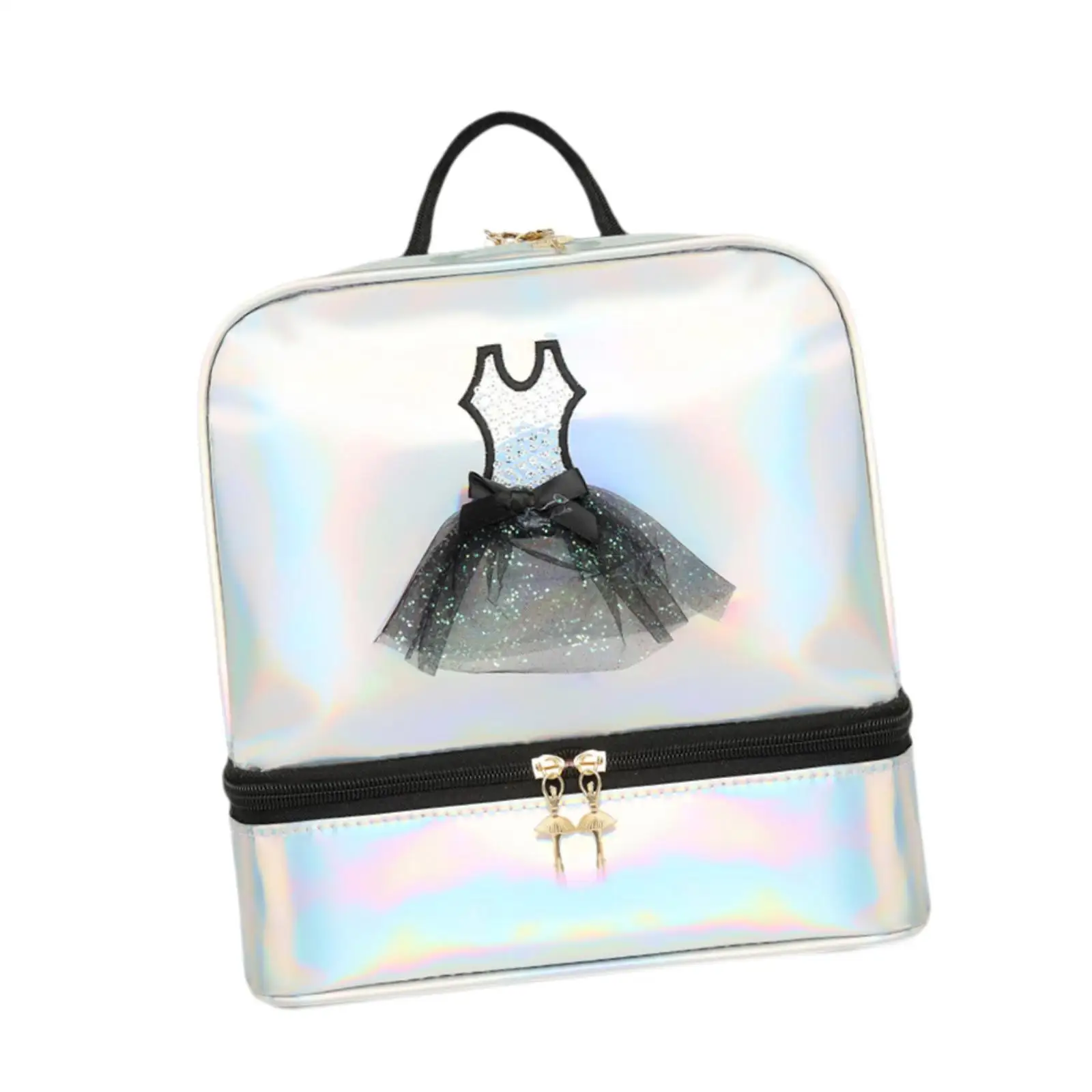 Ballet Dance Backpack Cute with Shoe Compartment for Gymnastics Latin Dance