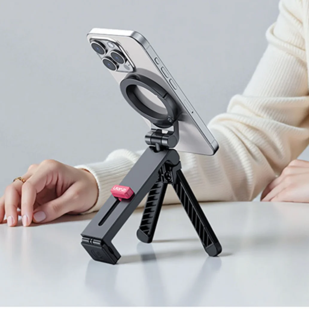 Ulanzi MA88 Магнитный настольный зажим, штатив Magsafe, портативная палка для селфи Maglock, держатель для телефона, складная опорная рамка для путешествий