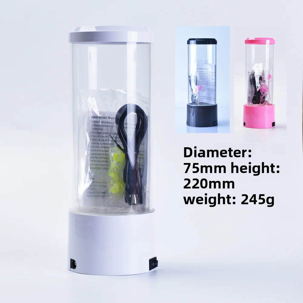 قنديل البحر الحمم مصباح حوض السمك المحيط أضواء ليلية 7 ألوان LED قنديل البحر المزاج أضواء مع للمنزل غرفة نوم سطح المكتب الديكور هدية