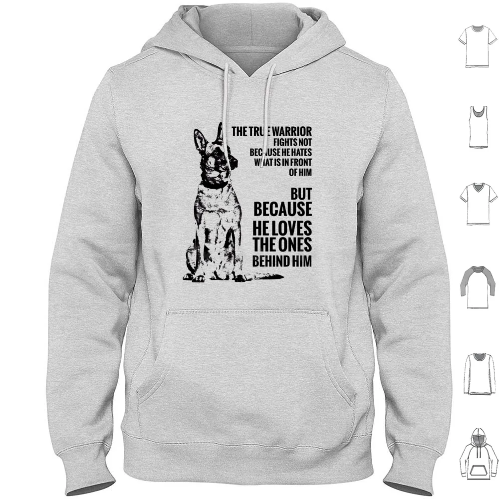 Malinois-Belgian Shepherd-Mechelaar Hoodie cotton Long Sleeve Malinois Belgian Malinois Mali Malinois Dog Belgian Shepherd