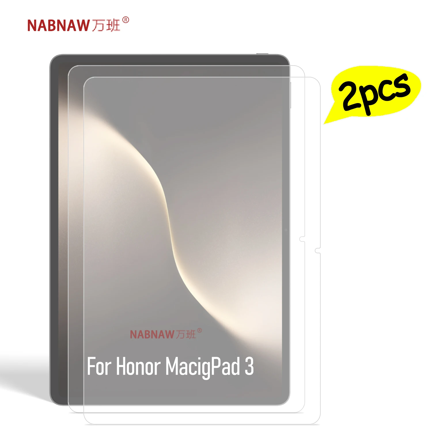 

For Honor Pad Magic 3 Tempered Glass Screen Protector Anti Scratch Cover On Honor Magic Pad 3 13.3 Full HD Protective Film 2PCS