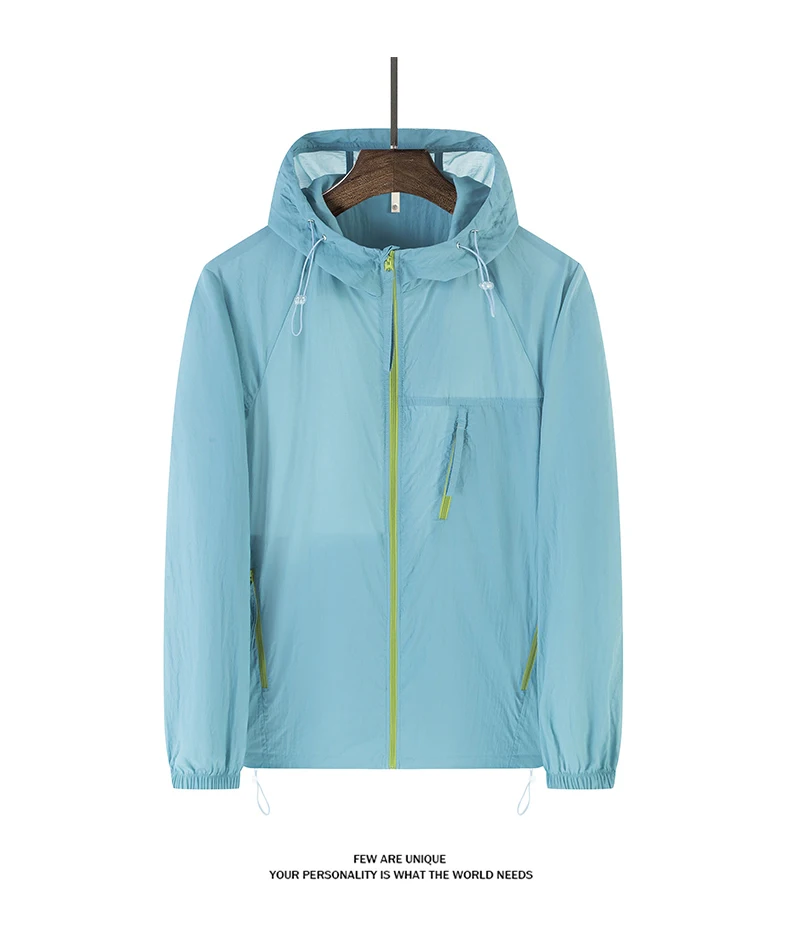 LNGXO Sommer-Windjacke für Herren und Damen, leichte Sonnenschutzjacke, Unisex, Camping, Klettern, Wandern, Outdoor, wasserdichter Mantel – Detail 20
