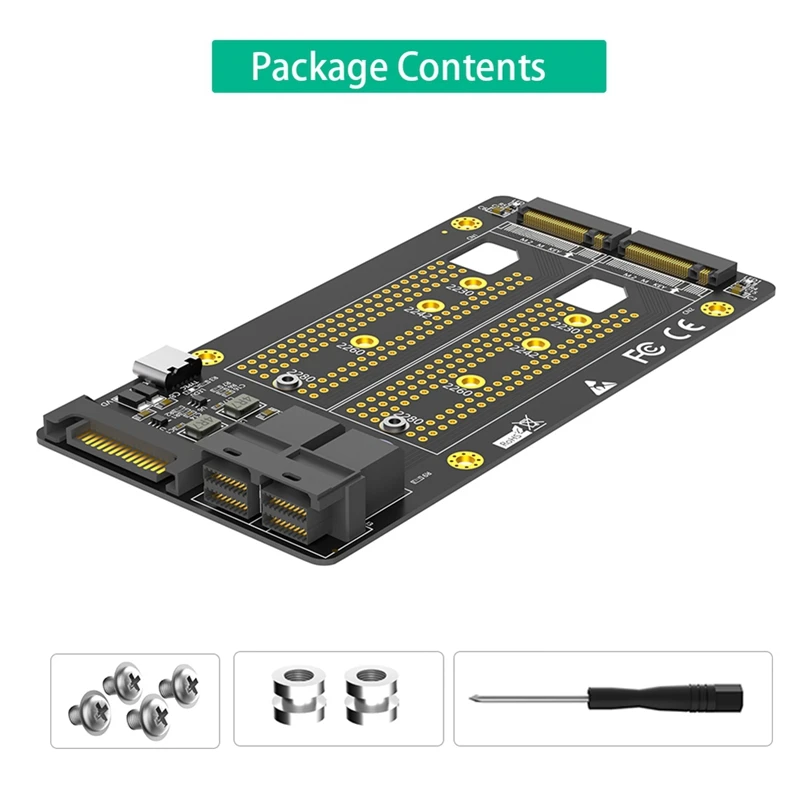 Новая версия Dual M.2 NVME SSD на двойной адаптер SFF-8643