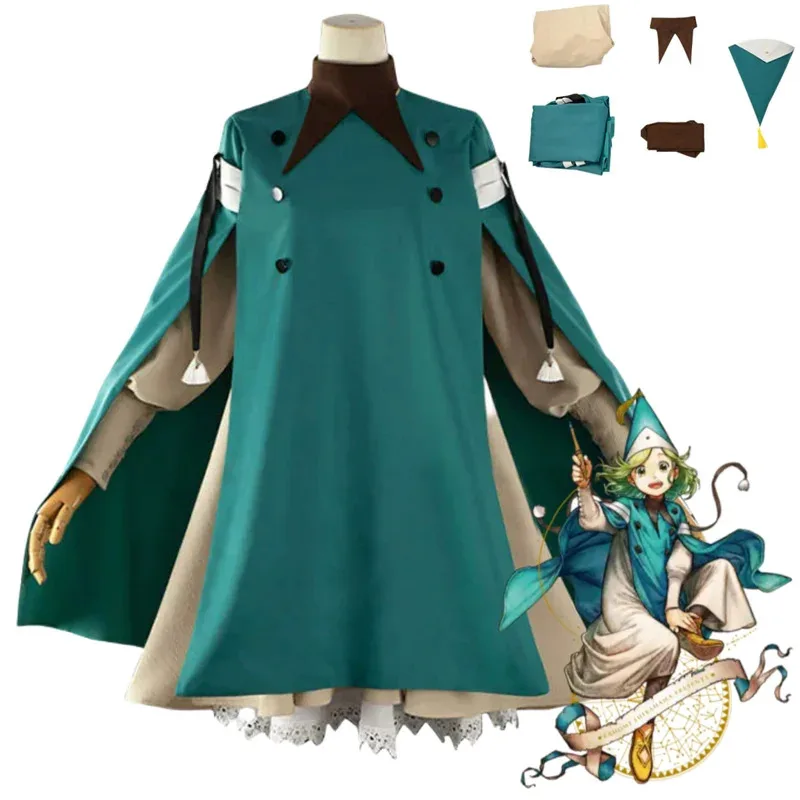 2025 22 Anime Richeritto Tetia Koko Coco sombrero de bruja Atelier Cosplay disfraz chal abrigo vestido uniforme conjunto completo mujer lindo Navidad