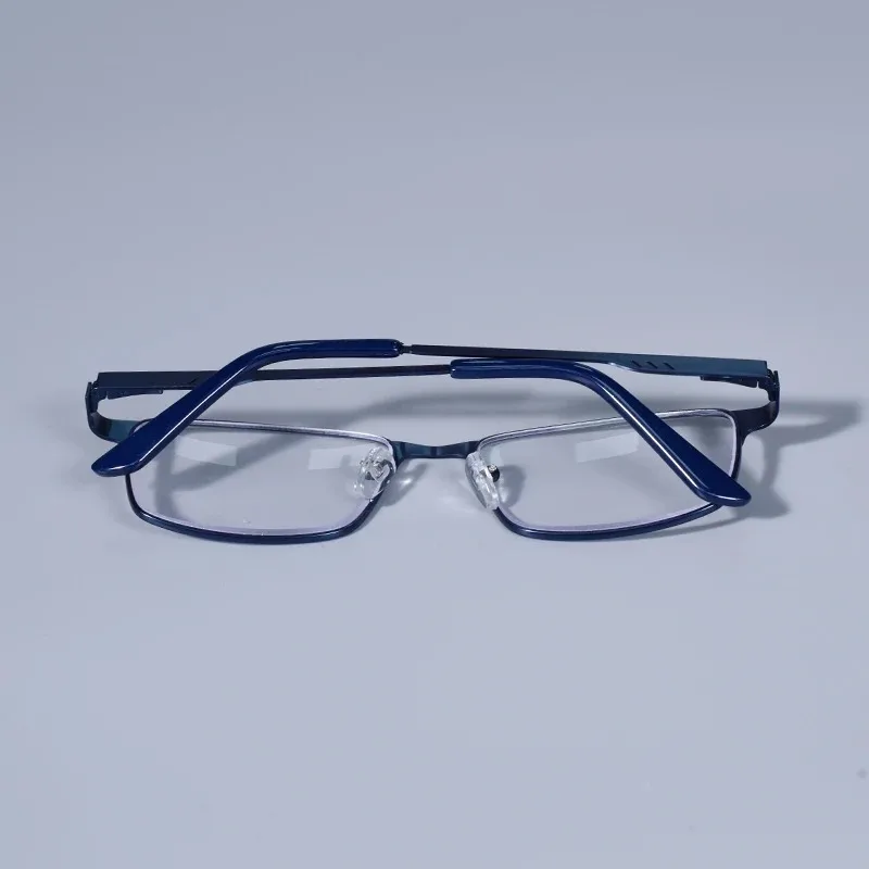 +0,75 1,25 1,5 1,75 2,0 2,25 2,75 Anti-Blaulicht Herrenbrille Quadratischer Metallrahmen Große Lesebrille Presbyopie-Brille Gafas Lectura – Detail 19