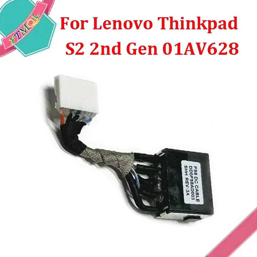 1PCS DC Jack Power Cable Socket For Lenovo Thinkpad S2 2nd Gen 01AV628