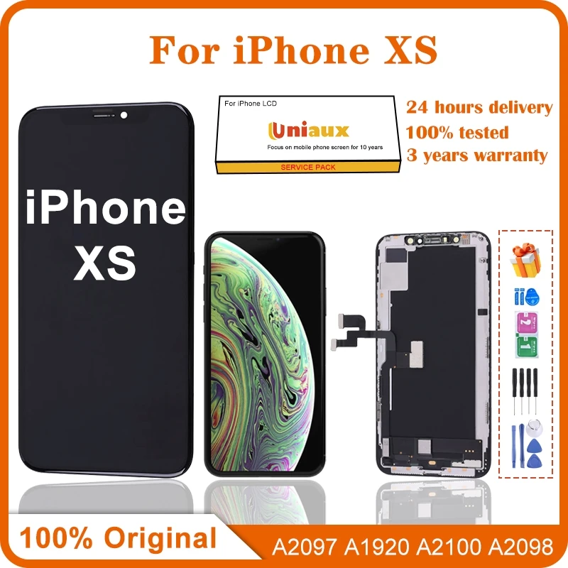 

100% New Original Lcd For IPhone XS New Display Touch With 3D Touch Screen Replacement Factory Display A2097 A1920 A2100 A2098