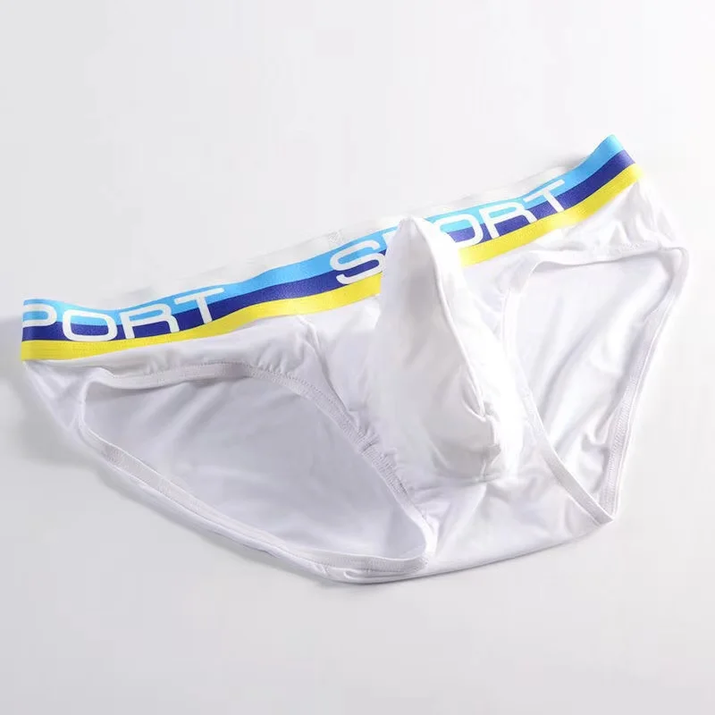 Elephant nose Sexy  Men Underwear U Convex briefs pouch Breathable Mesh sexi shorts  Male Underpants cueca Gay penis silk Summer