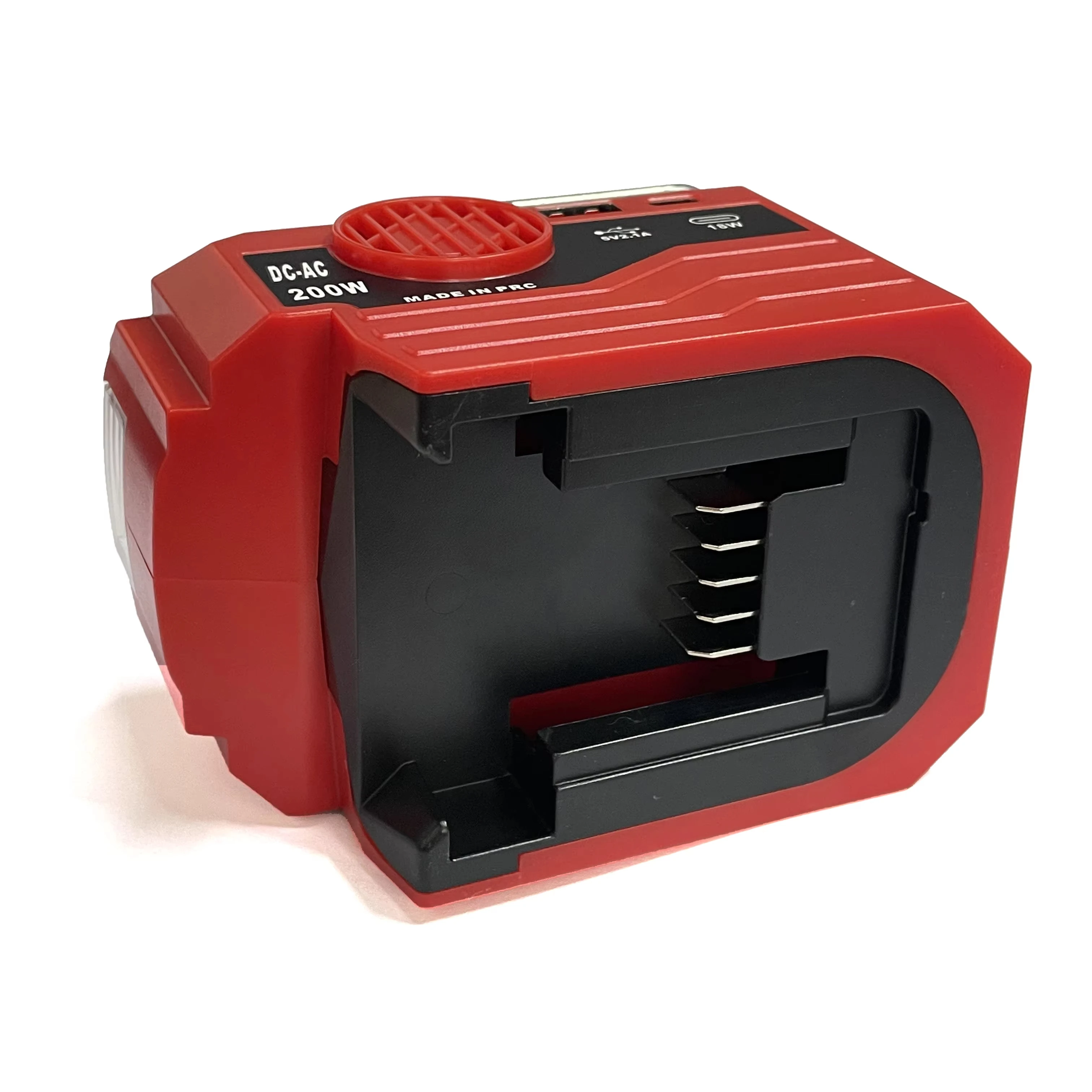 NEW AC220V Output Inverter Power Supply Adapter LED Light For Makita/Dewalt/Bosch/Milwaukee 18V Li-ion Battery with USB&Type-C