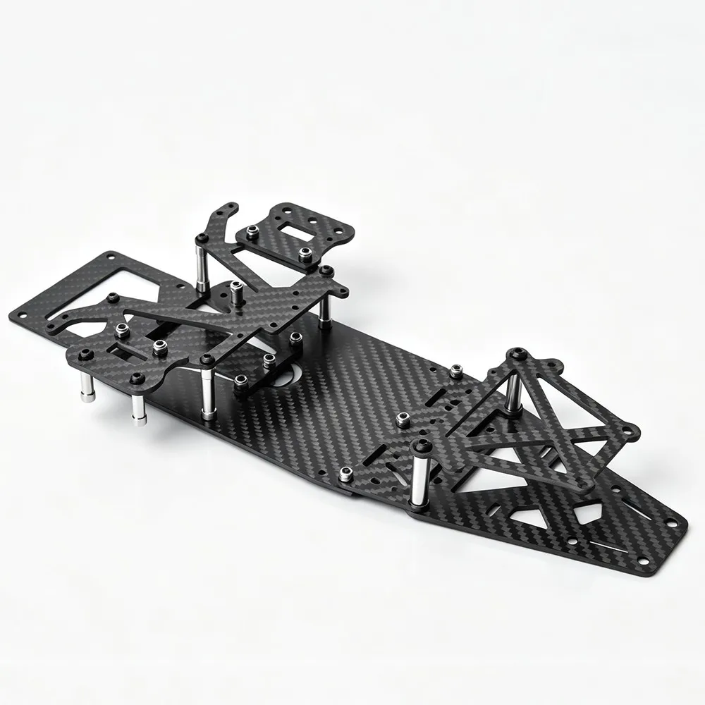 Carbon Fiber Chassis Frame Kit for Tamiya Group C Benz C11 Nissan R91CP PORSCHE 956 MAZDA 787 Upgrade Parts