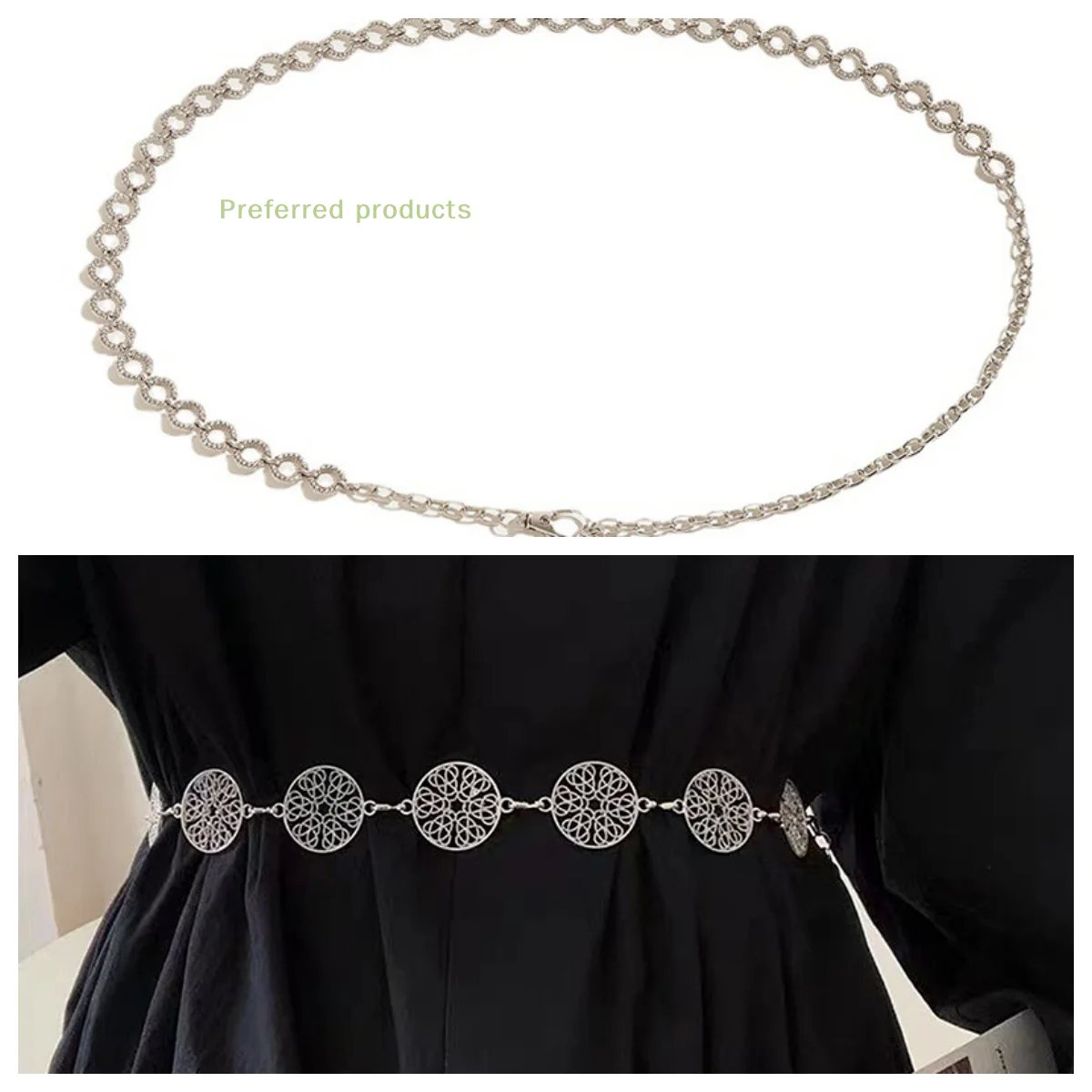 

Fashion Luxury Women Waist Chain Belt Vintage Body Jewelry Dress Decorations Chains Waistband Chain Belt Fashion Belts