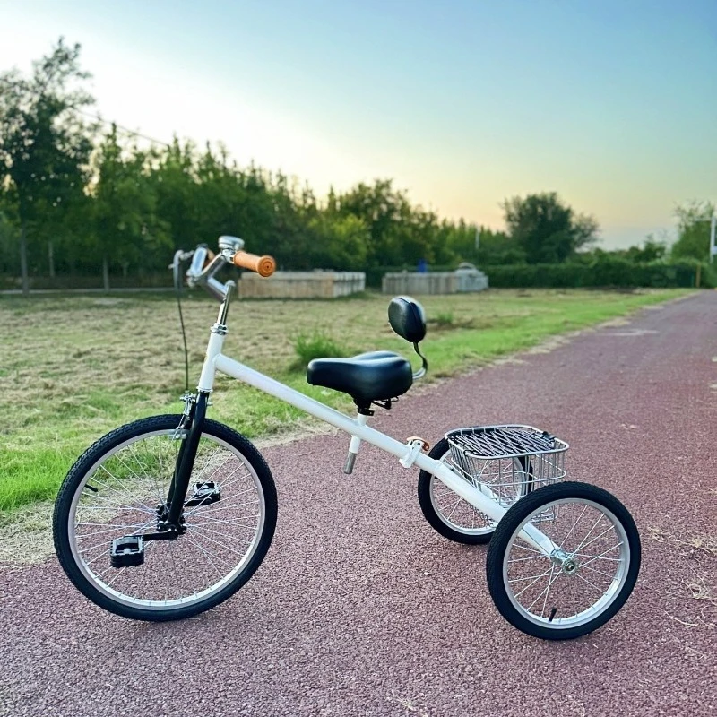 

Leisure outdoor folding self-propelled tricycle, light exercise walking shopping cart