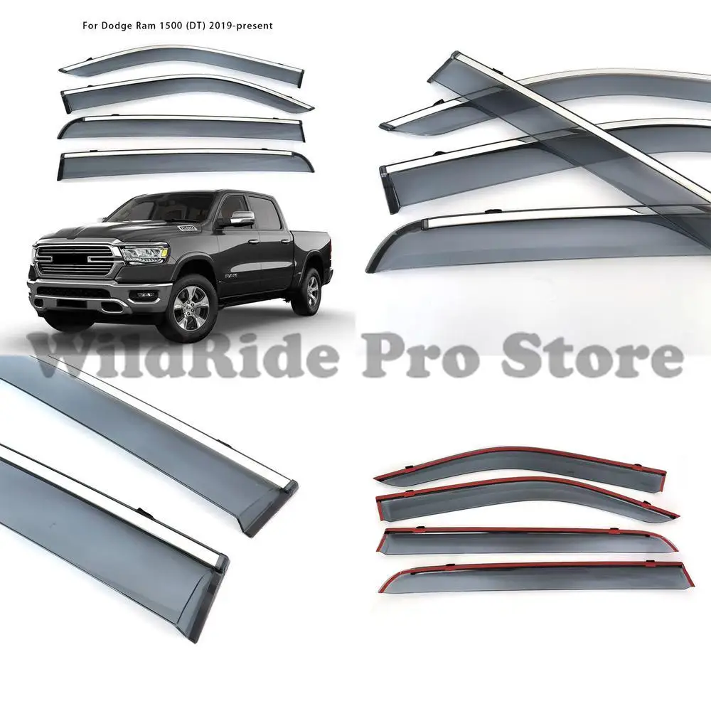 

1 set Suitable for 2019 Dodge Ram 1500 Window Rain Visors Deflectors