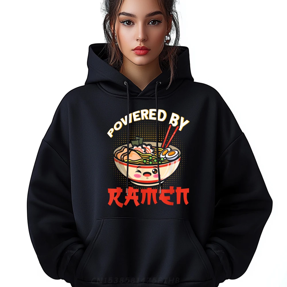 Powered By Ramen Japanese Soup Cup Chopsticks Noodle Designer Hoodie Men Men's Clothing Tops & Tees Luxury