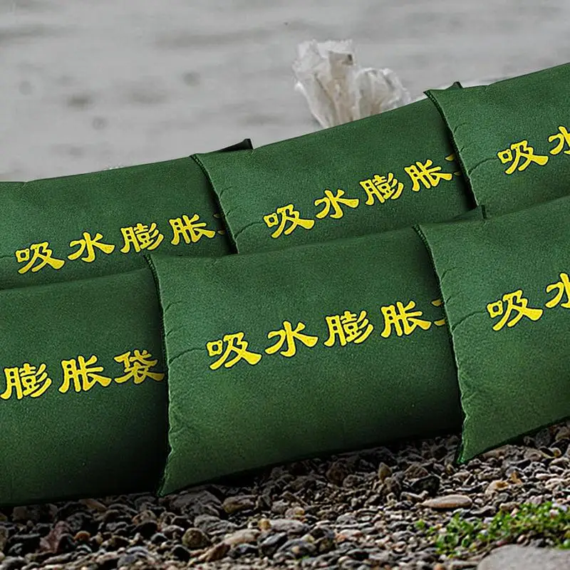 Water Activated Flood Bags 5X Flood Prevention Barriers Reusable Sandless Sandbag Absorbent Flood Dam Bags For Home Garage Door