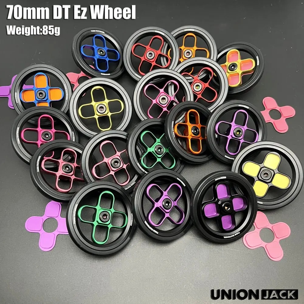 UnionJack new DT easywheel 70mm for brompton cline pline tline for java neo HH Same style DT easy wheel