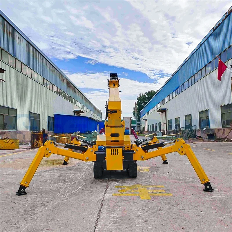 3 طن 5 طن 8 طن زاحف هيدروليكي تلسكوبي بوم العنكبوت رافعة البناء الزاحف مبيعات المصنع مباشرة