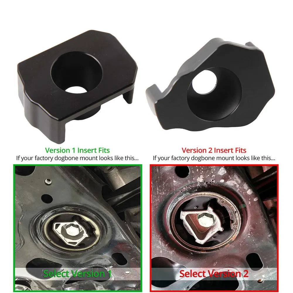 Free Shipping Billet Aluminum Mqb Dogbone Mount Insert Mkvii For 14-19 Volkswagen Golf Gti Golf R Mk7