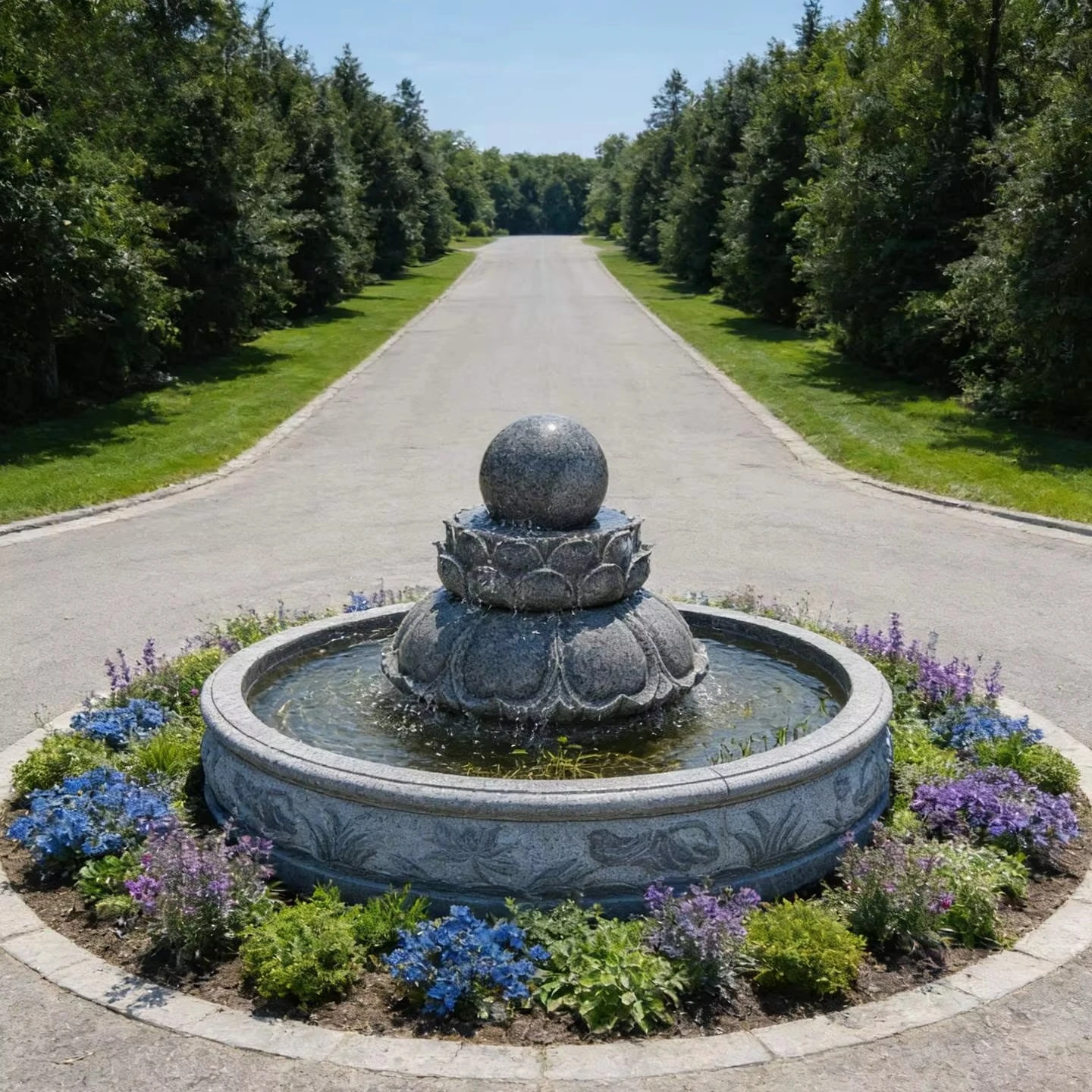 Hot Sale Marble Ball Fountain Custom Design for Outdoor Center Decoration