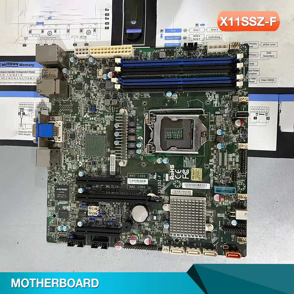 X11SSZ-F For Supermicro Motherboard E3-1200 v6/v5 7th/6th Gen. Core i7/i5/i3 Series  LGA1151