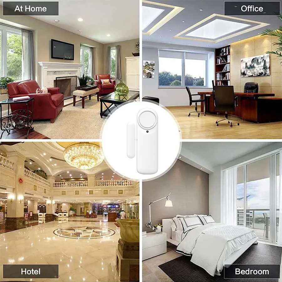 FARYLINK Smart Tür Sensor WiFi 100dB Sound Fenster Sensor Smart Leben Arm Unscharf Tür Sensor APP Alarm Alarm Tür Sensor tuya