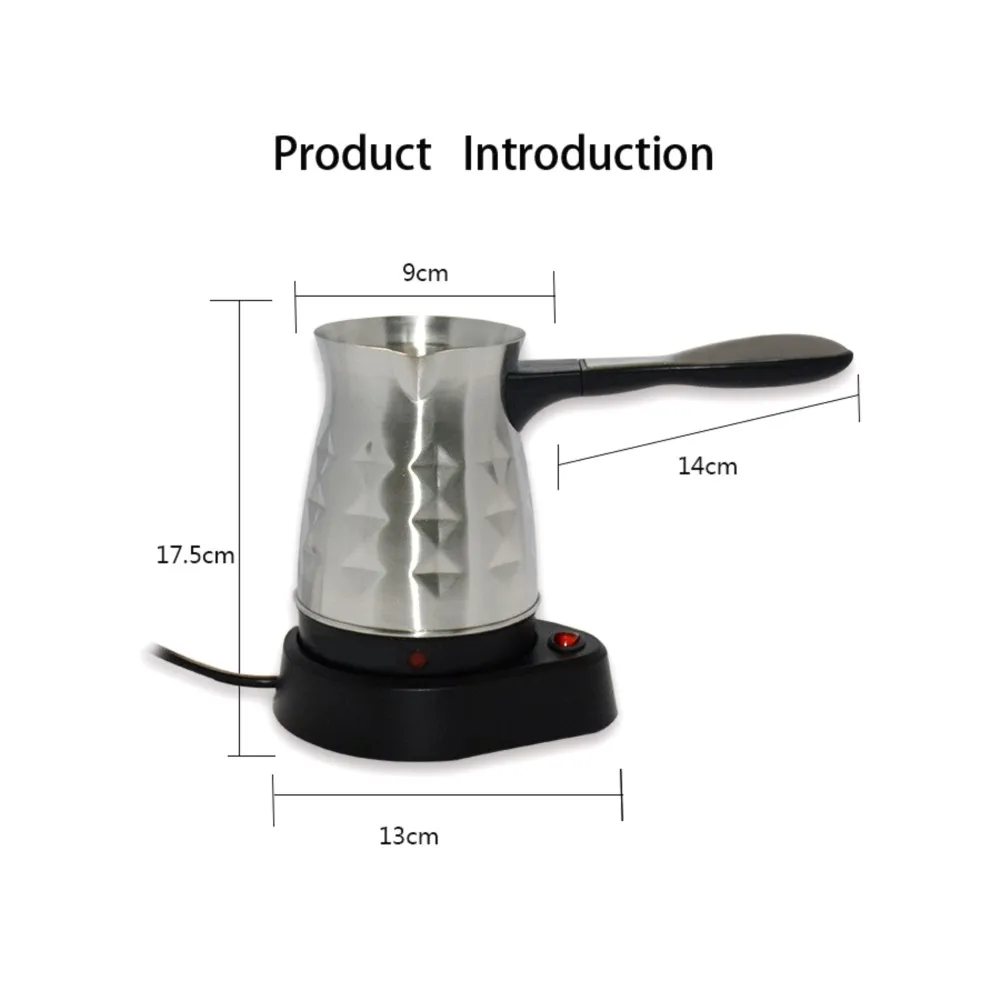 800W Coffee Machine 304 Stainless Steel Turkey Coffee Maker Electrical Coffee Pot Coffee Kettle for home office