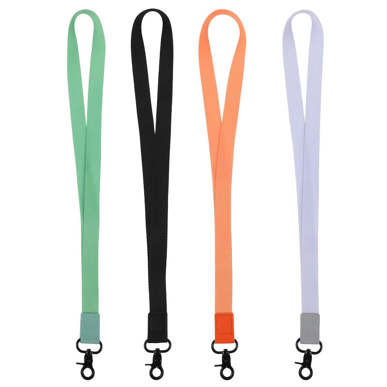 

4Pcs Id Badge Lanyards Multicolor Clip Keychain Strap for Keys Wallets Students Office Travel Id Badge Holder Lanyard