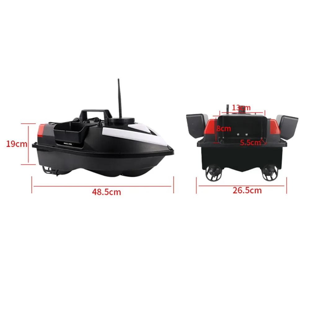 RC Fishing Lure Boat 500m Remote Control Fishing Bait Boat GPS Auto Return Waterproof Nesting Boat with Double Motors