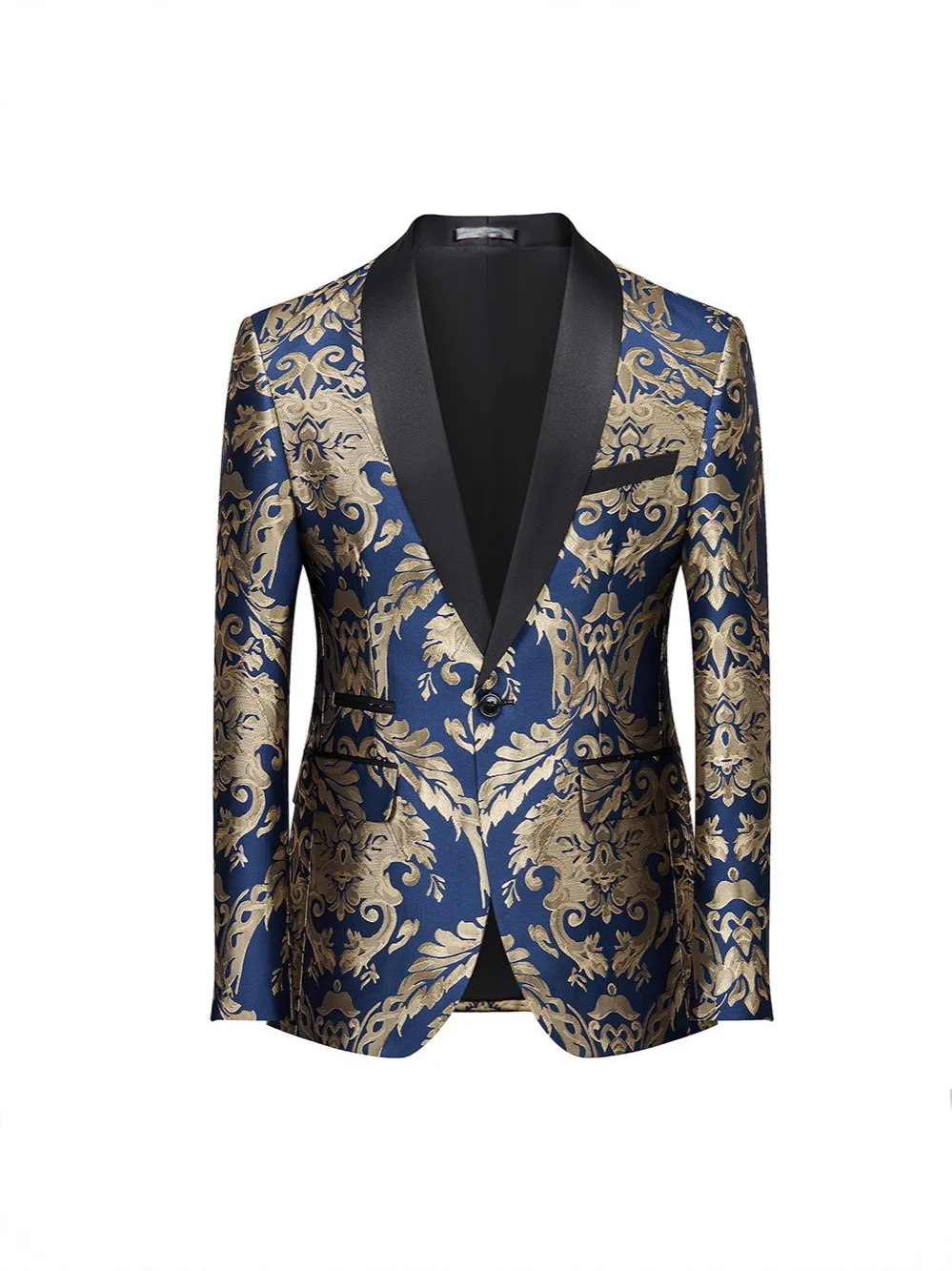 طقم بدلة رجالية من قماش الجاكار ذو لون رقيق بقصة ضيقة على الطراز الأوروبي والأمريكي، بدلة رجالية مكونة من قطعتين (سترة + بنطلون) بدلة عمل