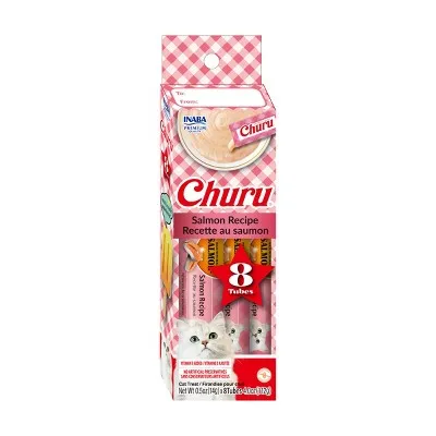 Churu Salmon Flavor Lickable Cat Treats 4Oz