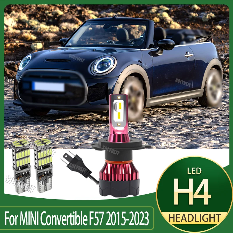 

Professional Driver's Secret: 150W H4 LEDs for Car Safety IP67 12V For MINI Convertible F57 2015 2016 2017 2018 2019-2023