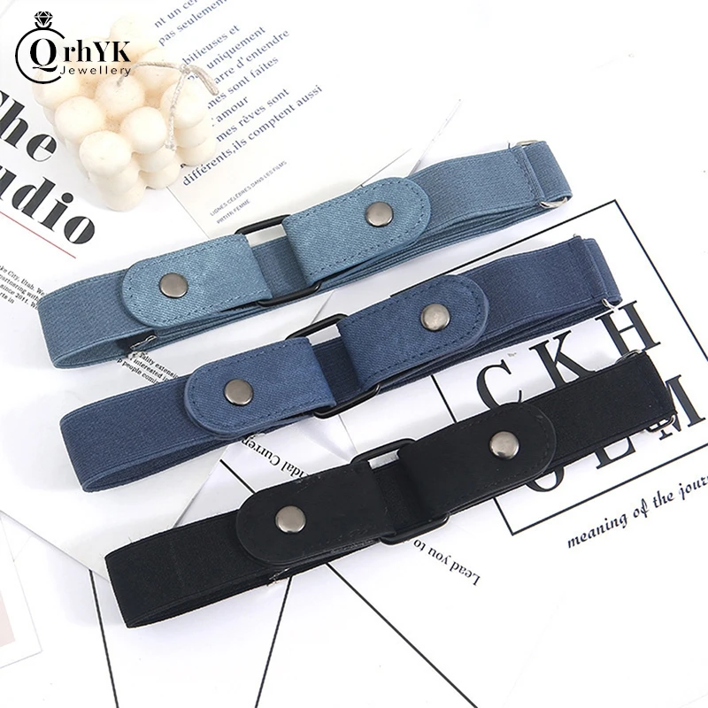 

Adjustable Stretch Elastic Waist Band Invisible Belt Buckle-Free Belts for Women Men Jean Pants Dress No Buckle Easy To Wear