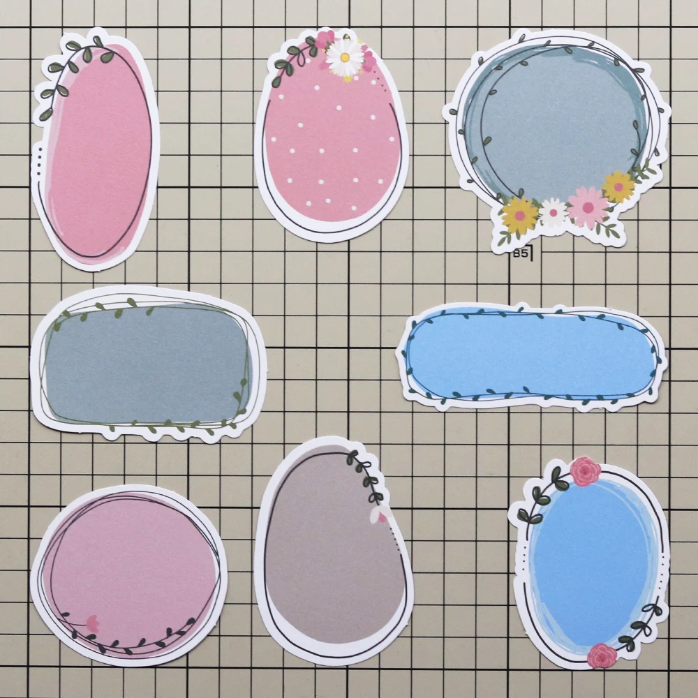 Creative Path Tranquil Place Scrapbooking Journaling Komplettsets 15 Stück Dekorative Papier-Ausschnitte Rahmen Aufkleber DIY Bastelsets – Detail 23