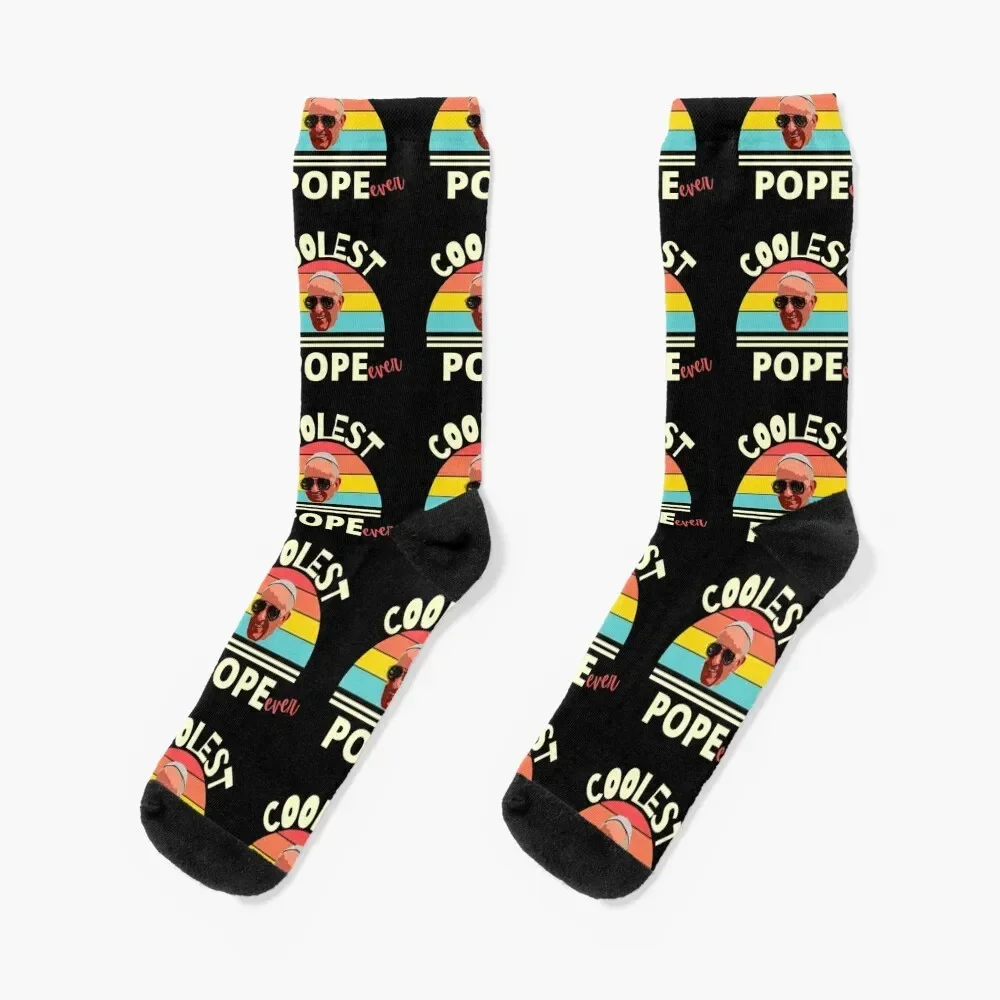 Coolest Pope ever, Papa Francesco Socks warm winter funny gifts Woman Socks Men's