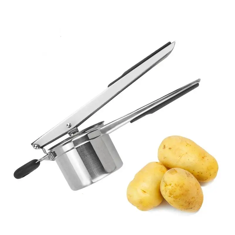 Potato Masher And Crusher.3 InterchangeableDiscsStainless Steel, For Fluffy Mashed Potatoes Potato Press, And Kitchen Tool 1PC