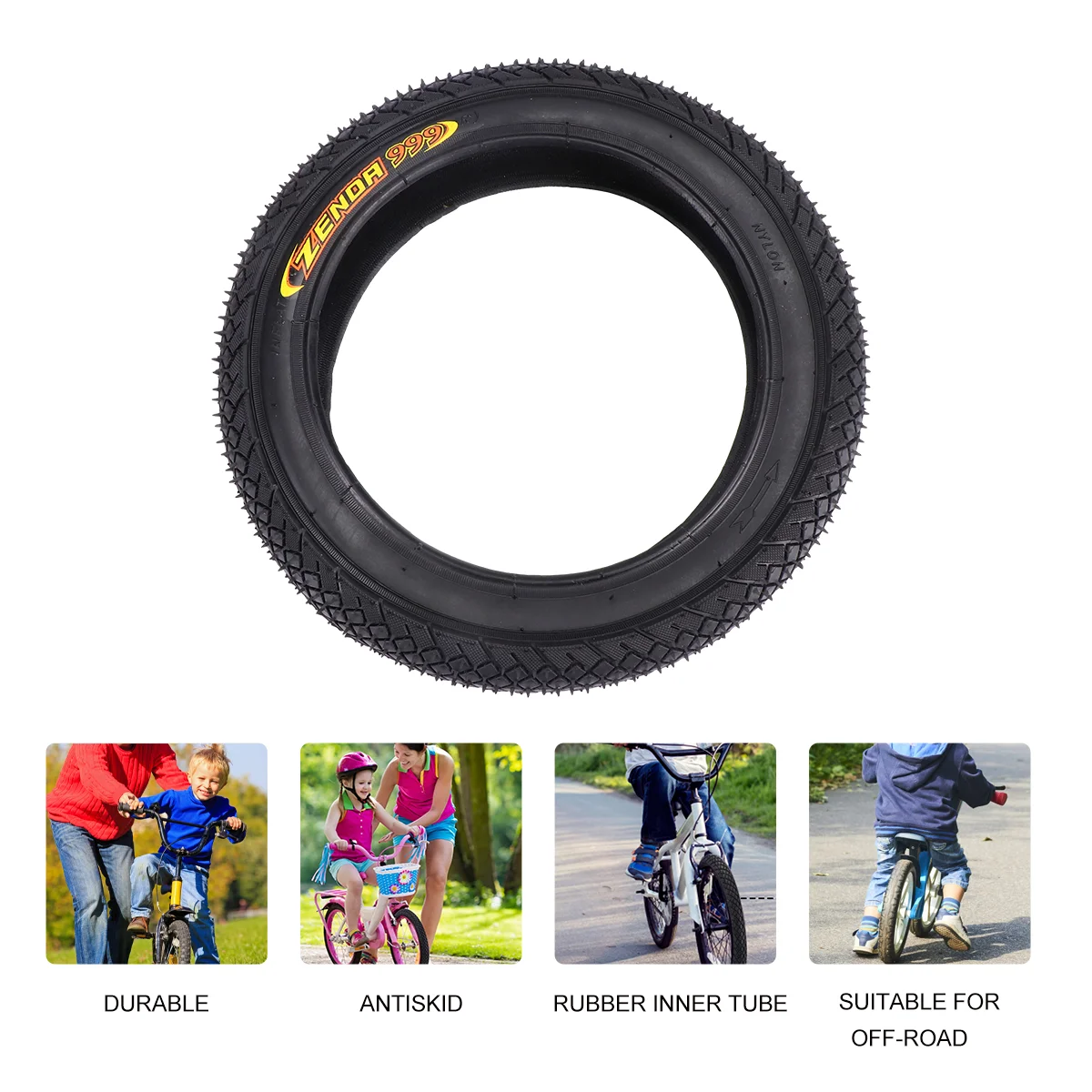 Anti-skidding Pattern Tire Kids Balance Bike Outer Strict Quality Inspection for Adjustable