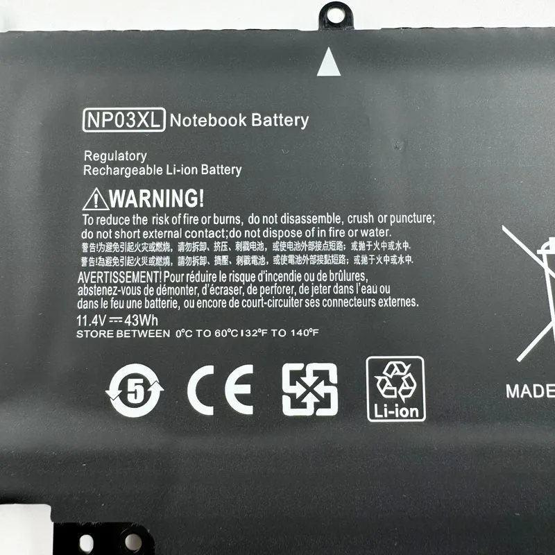 NP03XL Battery For HP Pavilion X360 13-A010DX TPN-Q146 TPN-Q147 TPN-Q148 HSTNN-LB6L 760944-421 NP03 Battery