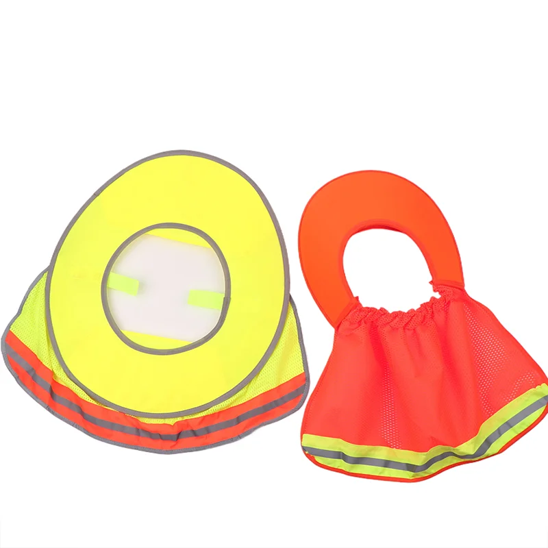 

Worker Safety Cap with Neck Shield, Reflective Hard Hat Brim, Summer Sun Shade Helmet Cover.
